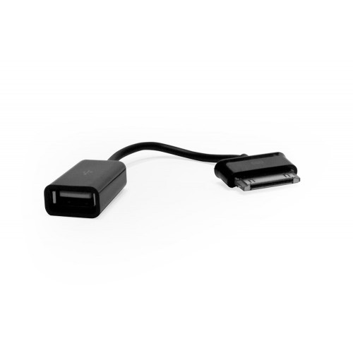 Кабель-переходник OTG Samsung 30-pin -> USB 2.0 F для подключения внешних USB-устройств к Samsung GalaxyTab,Tab 2, Note. Замена EPL-1PL0BEGSTD. Черный