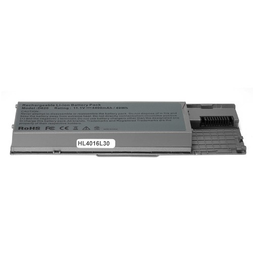 Аккумулятор для ноутбука Dell Latitude D620, D630, Precision M2300 Series. 11.1V 4400mAh PN: 310-9080, GD775 Серебряный