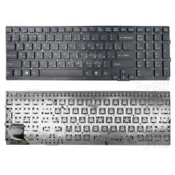 Клавиатура для ноутбука Sony Vaio VPC-SE Series. Плоский Enter. Черная, без рамки. PN: 9Z.N6CBF.20R.