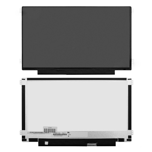 Матрица для ноутбука 11.6 1366x768 WXGA, 30 pin eDP, Slim, LED, TN, крепления слева/справа (уши), матовая. PN: NT116WHM-N21.