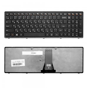 Клавиатура для ноутбука Lenovo IdeaPad Flex 15, G500S, G505, S500, S510, Z510 Series. Плоский Enter. Черная, с черной рамкой. PN: NSK-BMASU.