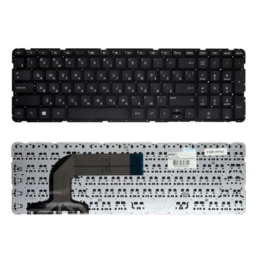 Клавиатура для ноутбука HP Pavilion Envy 17-E, 17-E000, 17-E001ER Series. Плоский Enter. Черная, без рамки. PN: AER68U00110.